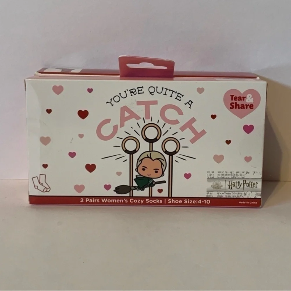 NIB. HARRY POTTER 2 Pair Valentine’s Socks